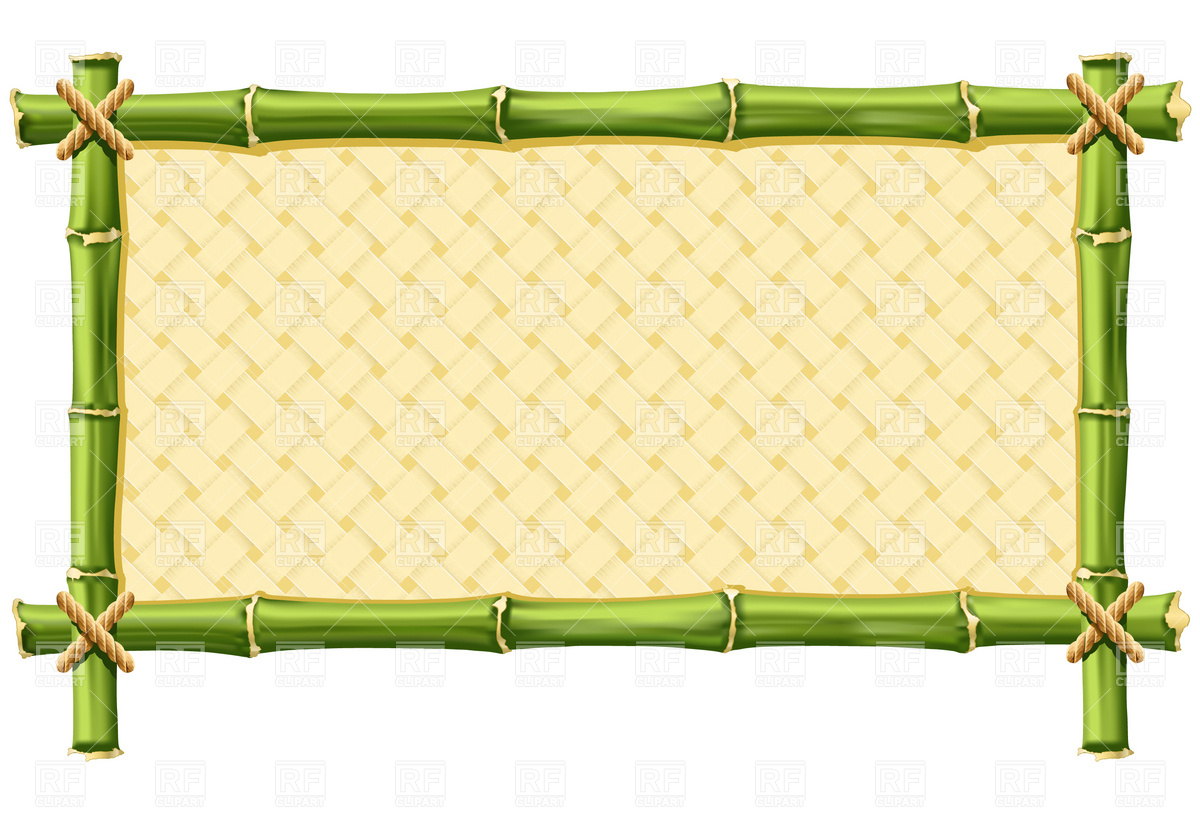 Bamboo border clip art.