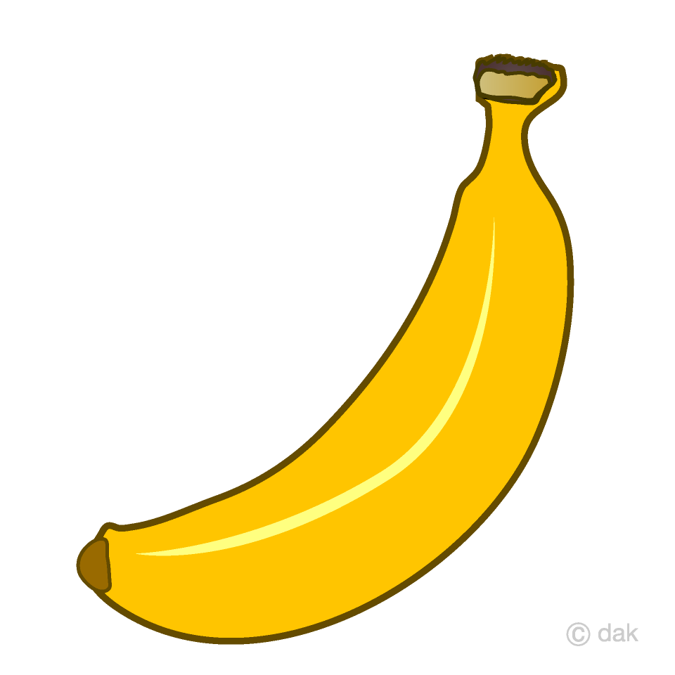 Free One Banana Clipart Image｜Illustoon.