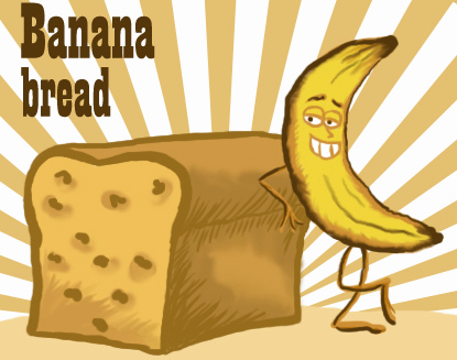 Clip Art: Banana Bread.