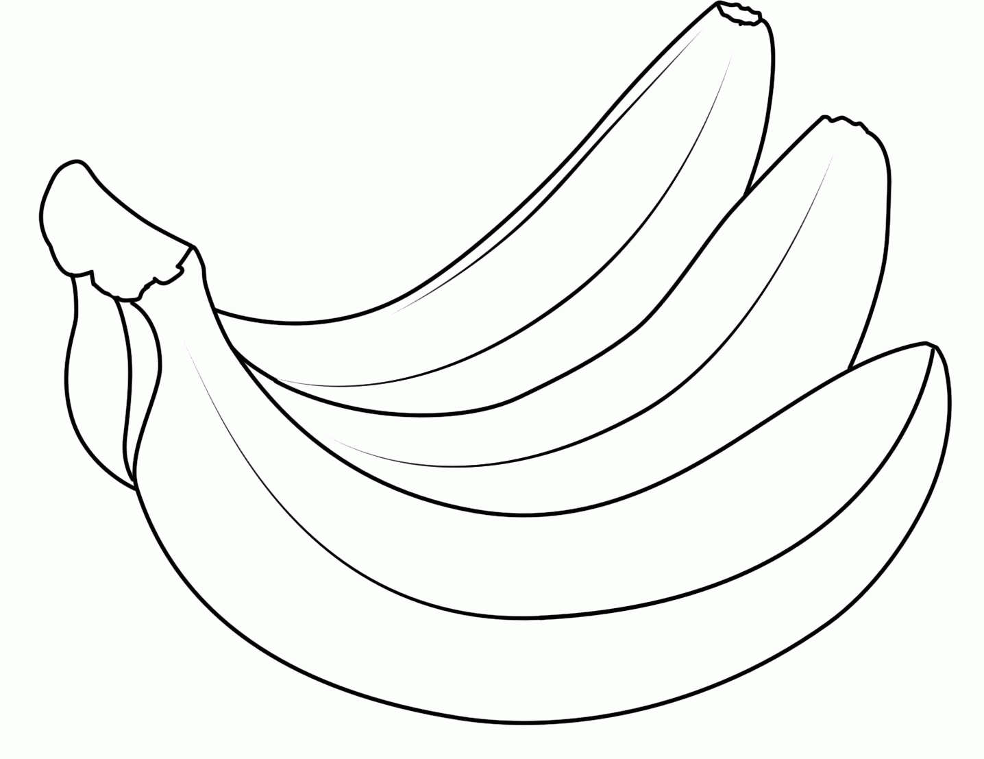 Banana clipart outline, Banana outline Transparent FREE for.