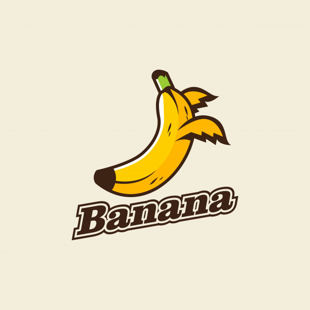 Banana logo Vector.