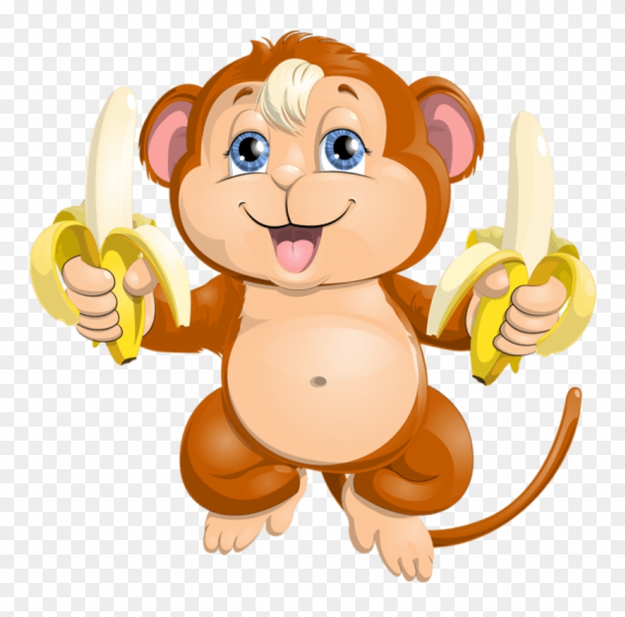 Black And White Cute With Bananas Png Picture Detcke.