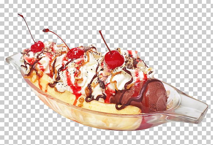 Sundae Ice Cream Milkshake Banana Split Pljeskavica PNG, Clipart.