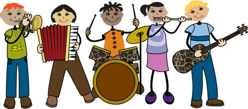 Elementary band clipart.