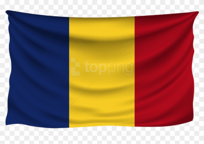 Download Chad Wrinkled Flag Clipart Png Photo.