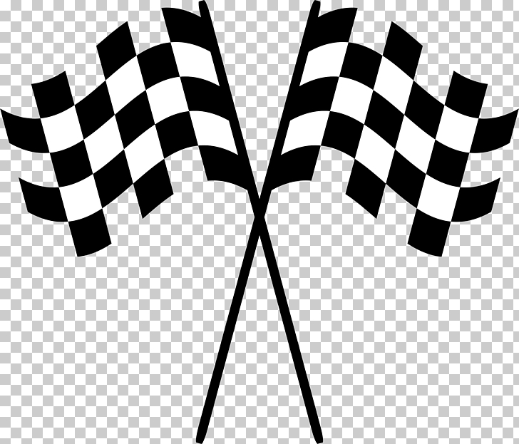 Bandera a cuadros en blanco y negro, banderas de carreras.