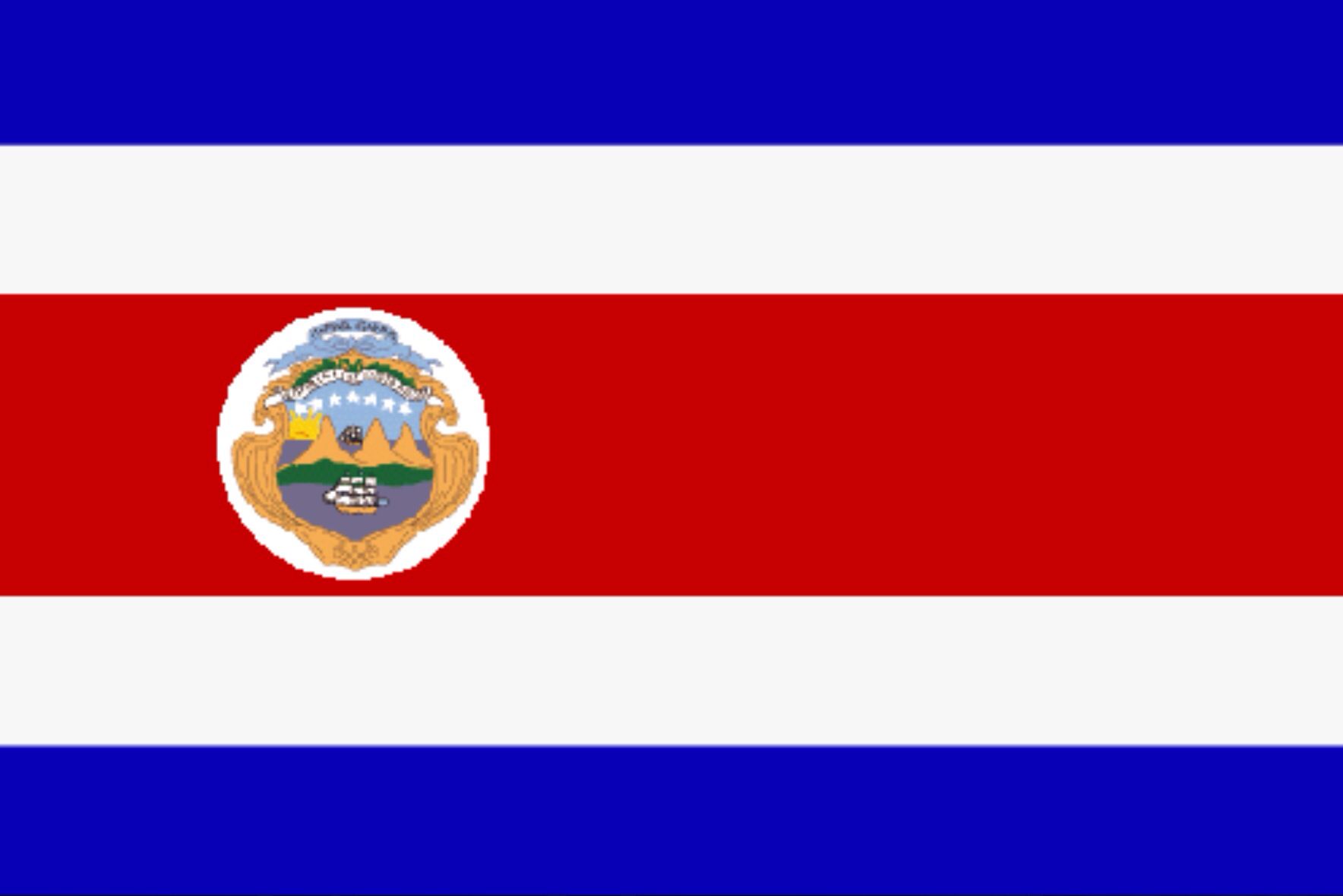 Costa Rica Flag Printable