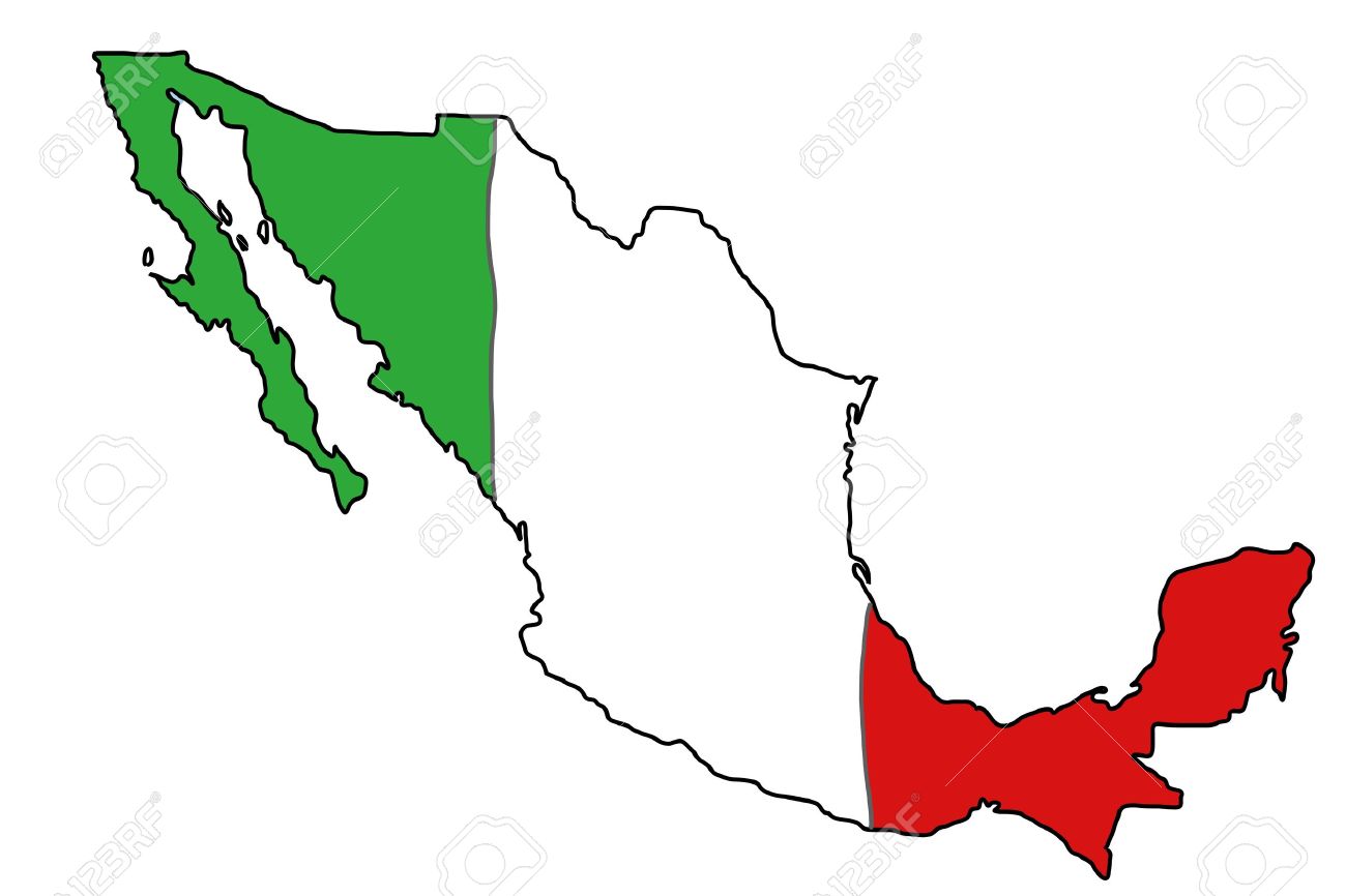 175 Mexican Flag free clipart.