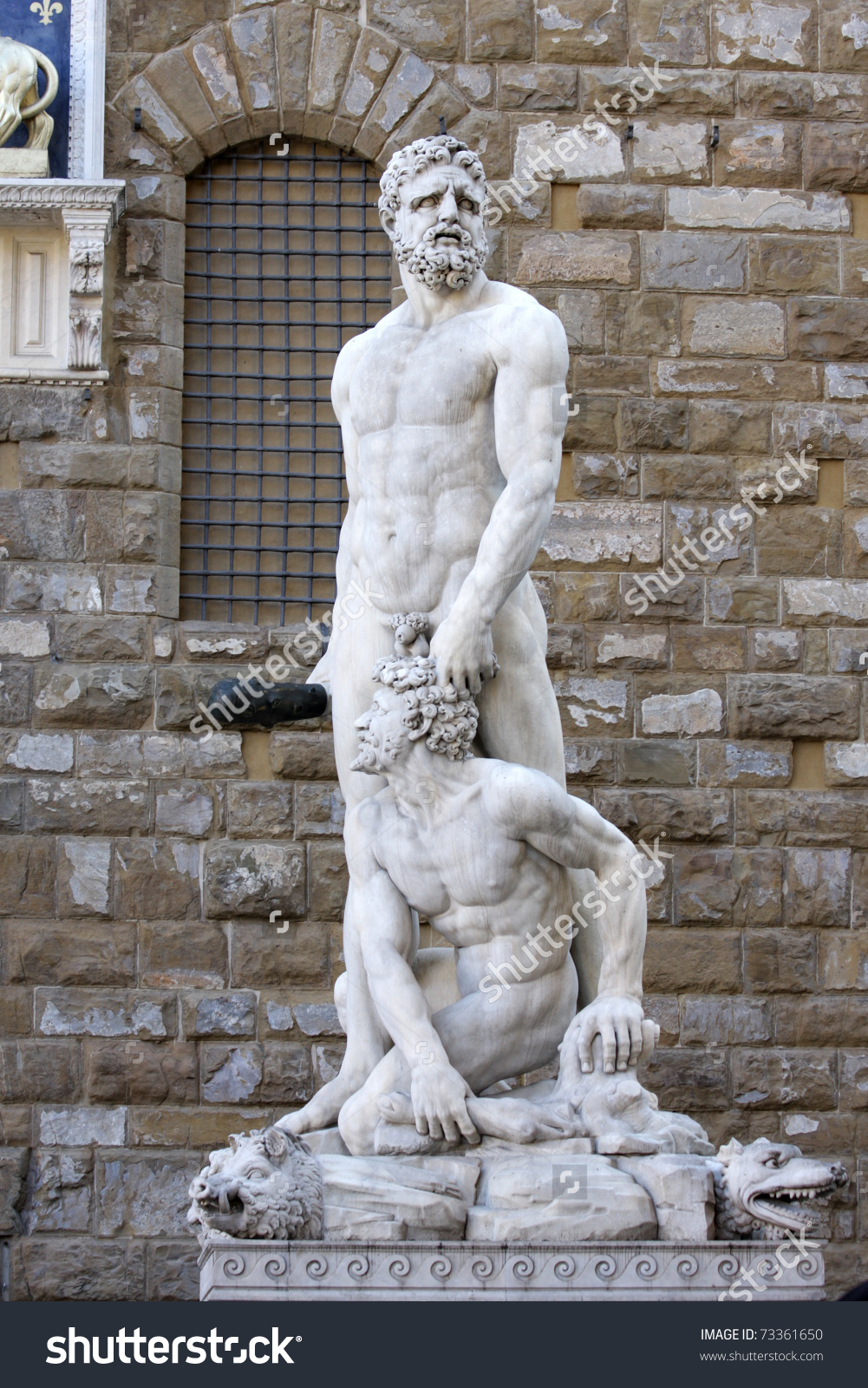 Hercules Caco Statue Baccio Bandinelli Stock Photo 73361650.