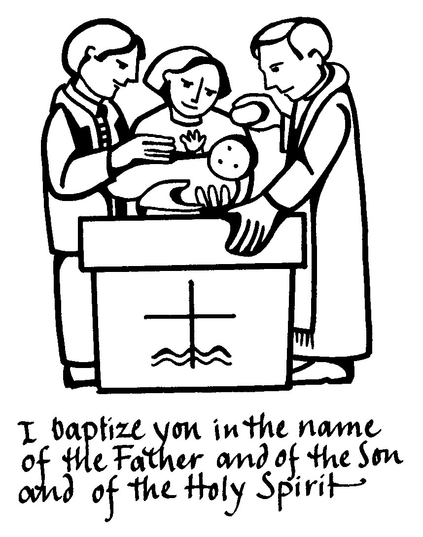 Free Baptism Clipart Black And White, Download Free Clip Art.