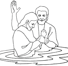 Lds baptism clip art.