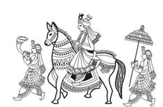 Hindu Wedding Clipart Black And White.