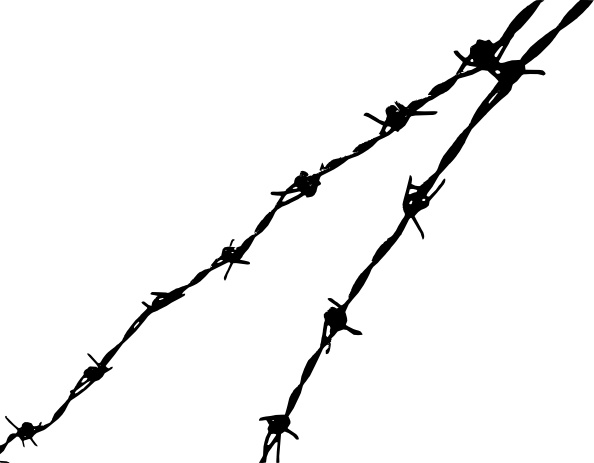 Barbed Wire clip art Free vector in Open office drawing svg ( .svg.