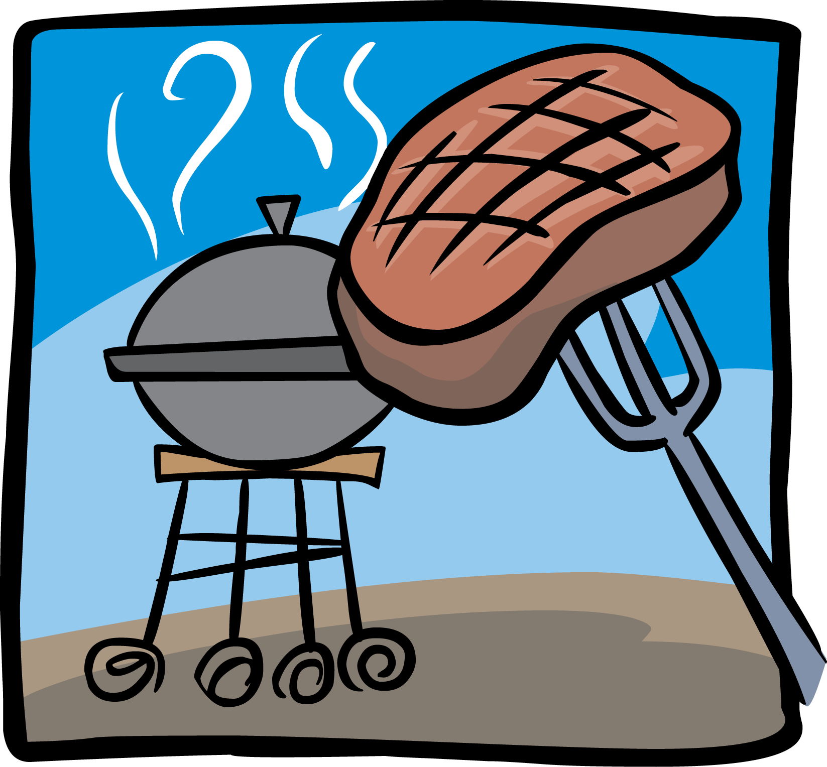 Barbecue clip art free picture.