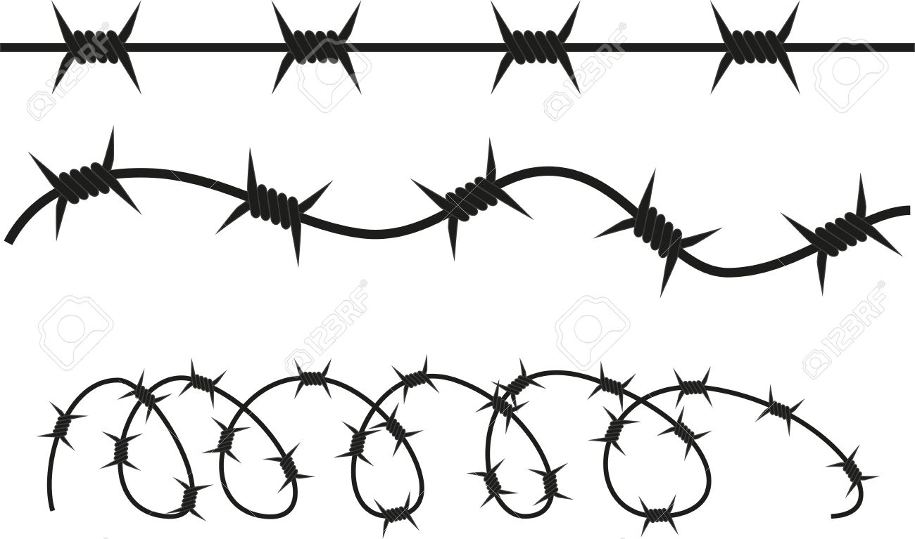 507 Barbed Wire free clipart.