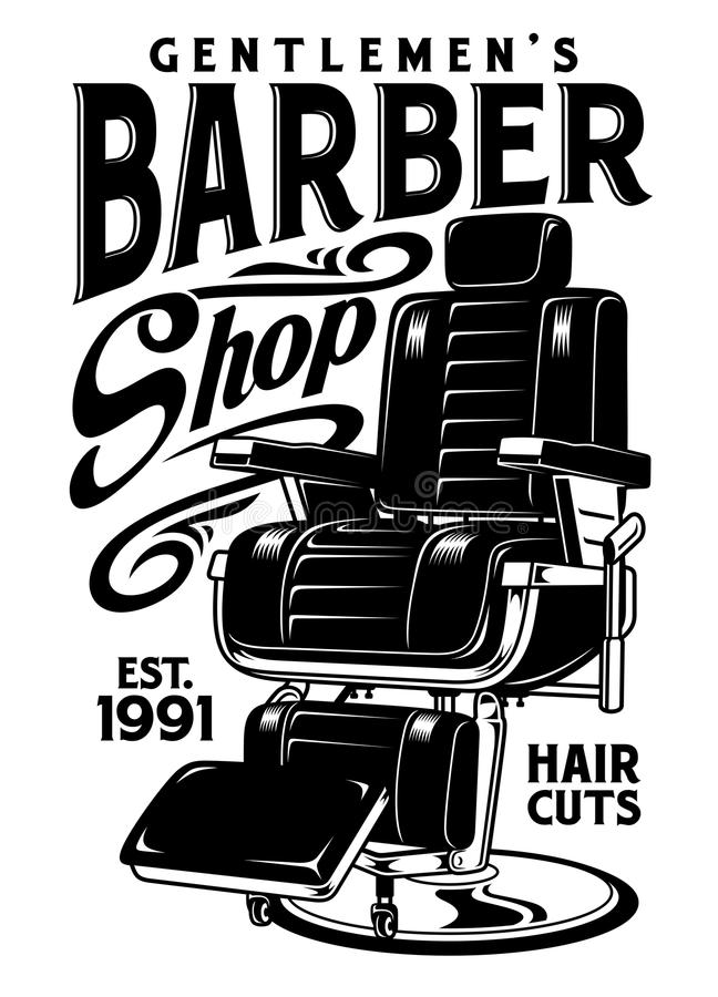 Barbershop Chair Stock Illustrations.