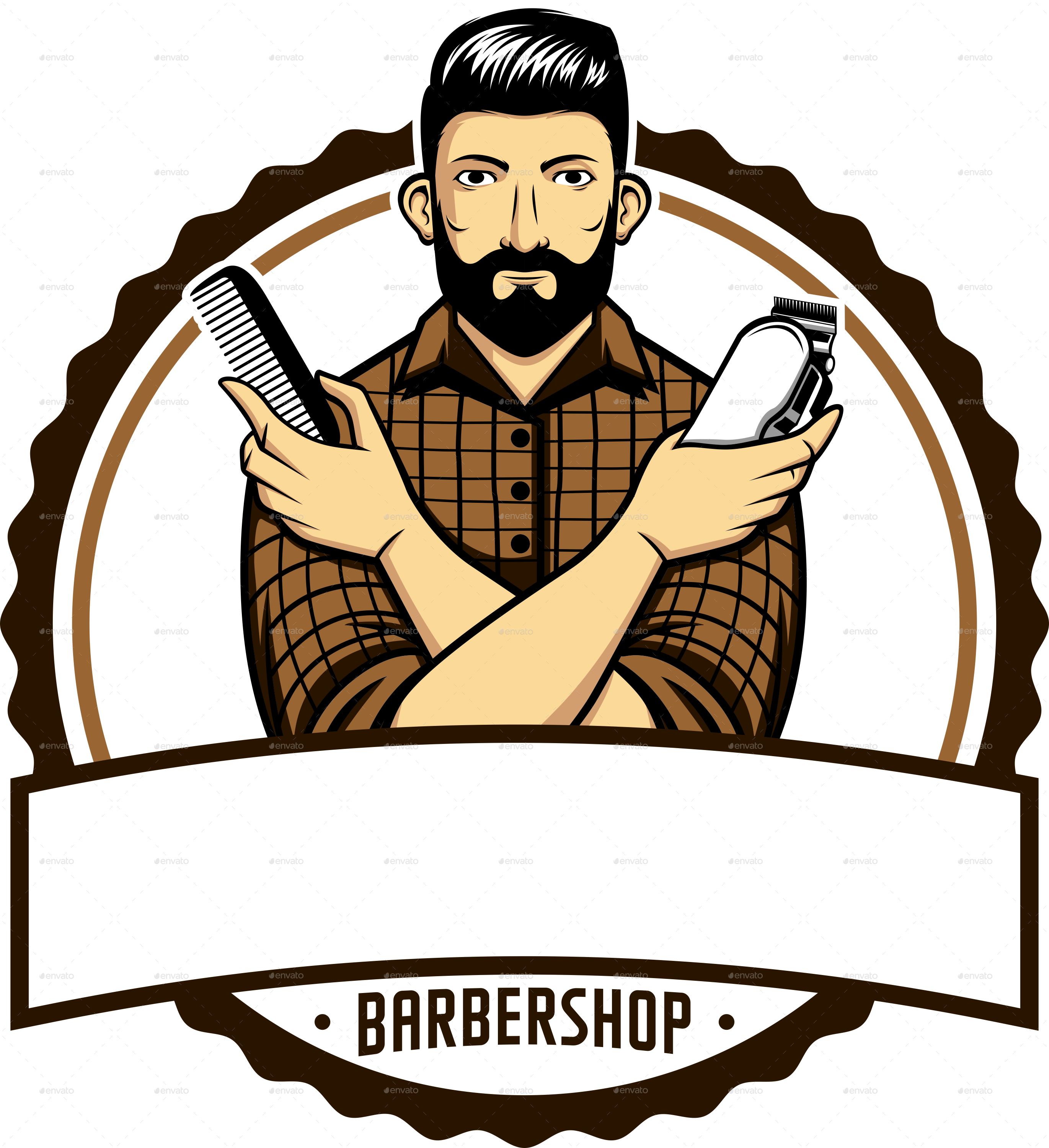 0 Result Images Of Barber Shop Logo Vector Png PNG Image Collection