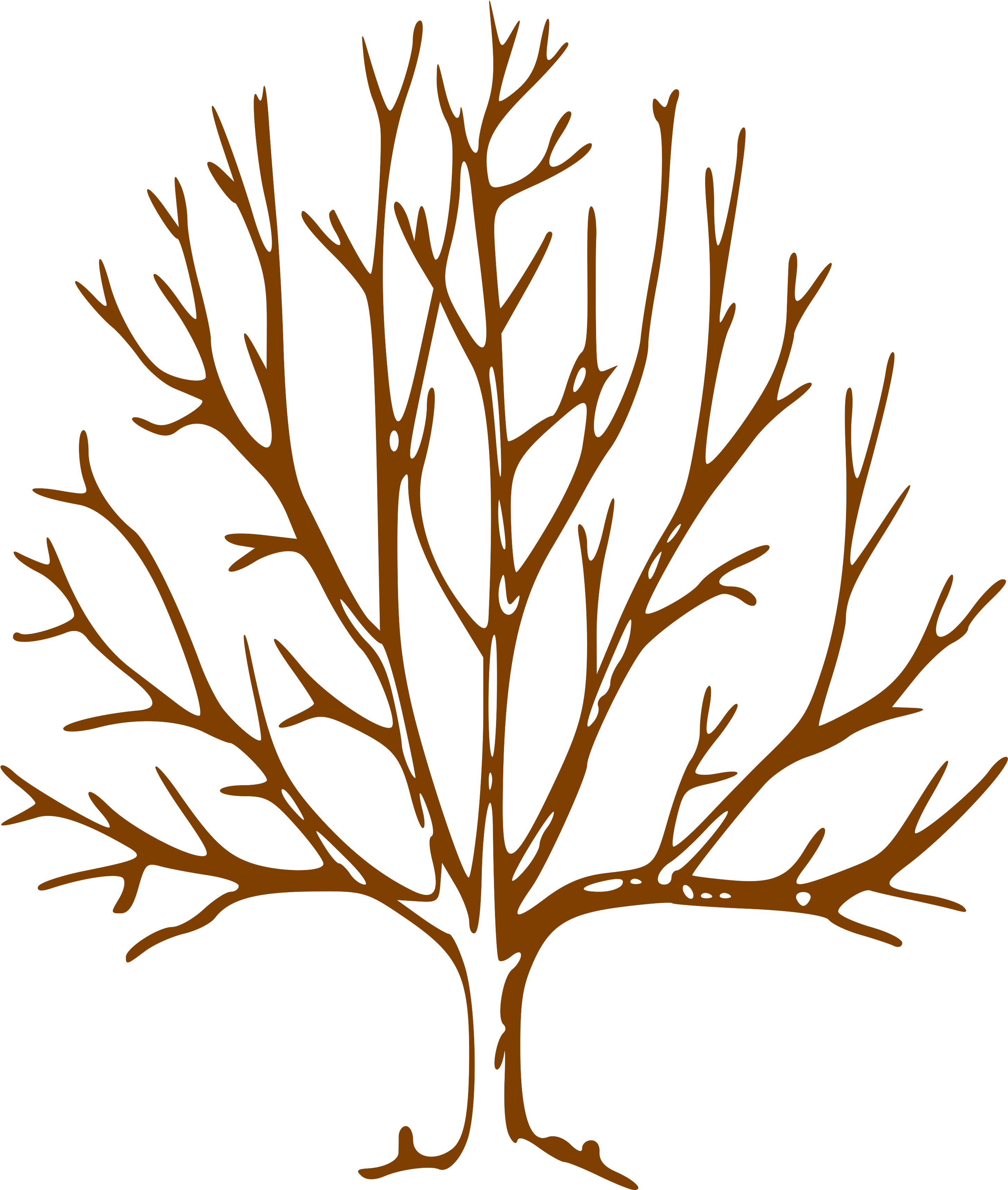 Simple Bare Tree Clipart Image Info.