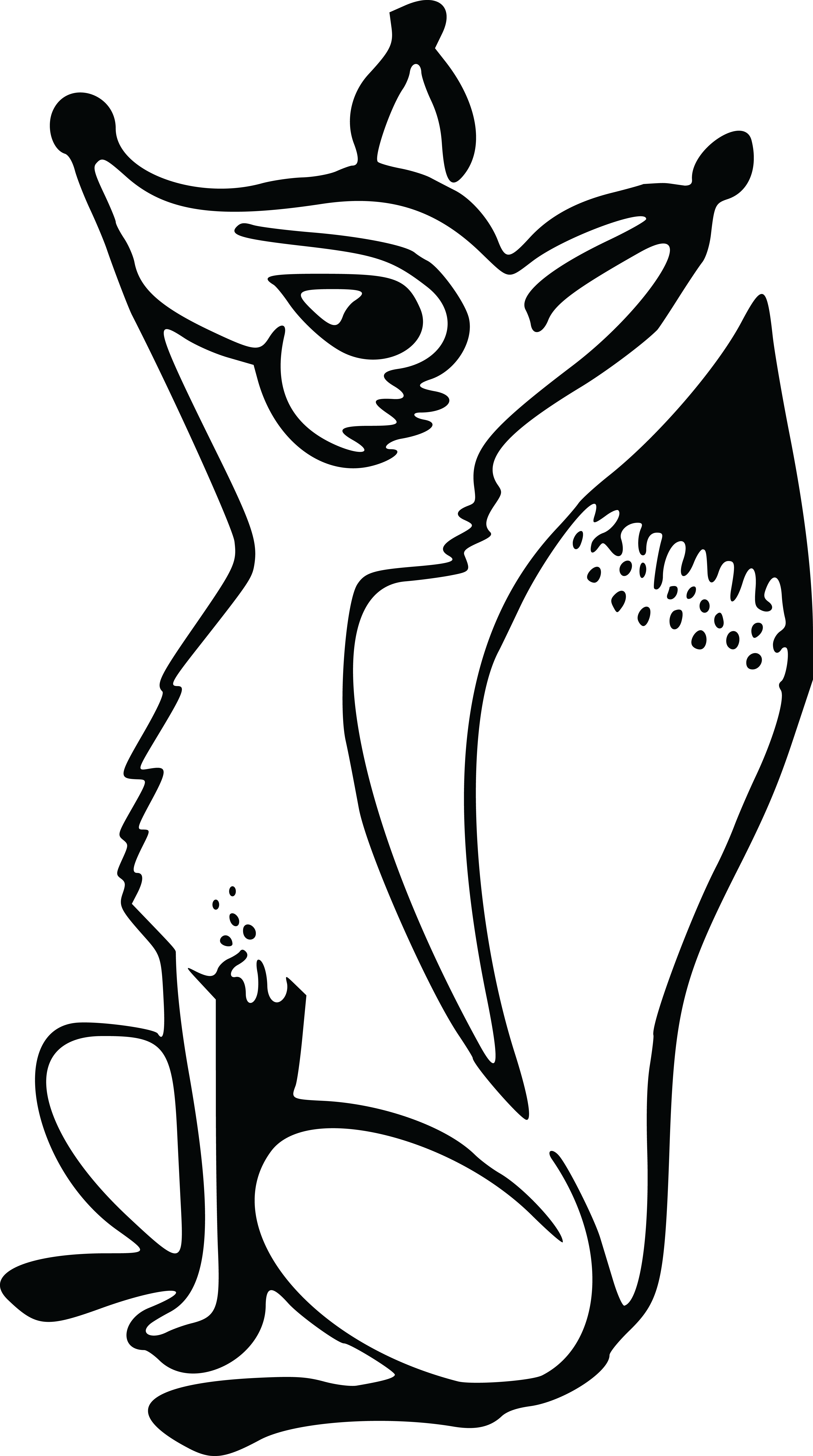 Black And White Clip Art Of A Fox , Transparent Cartoon.