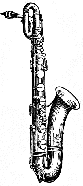 Baritone Saxophone Clipart.