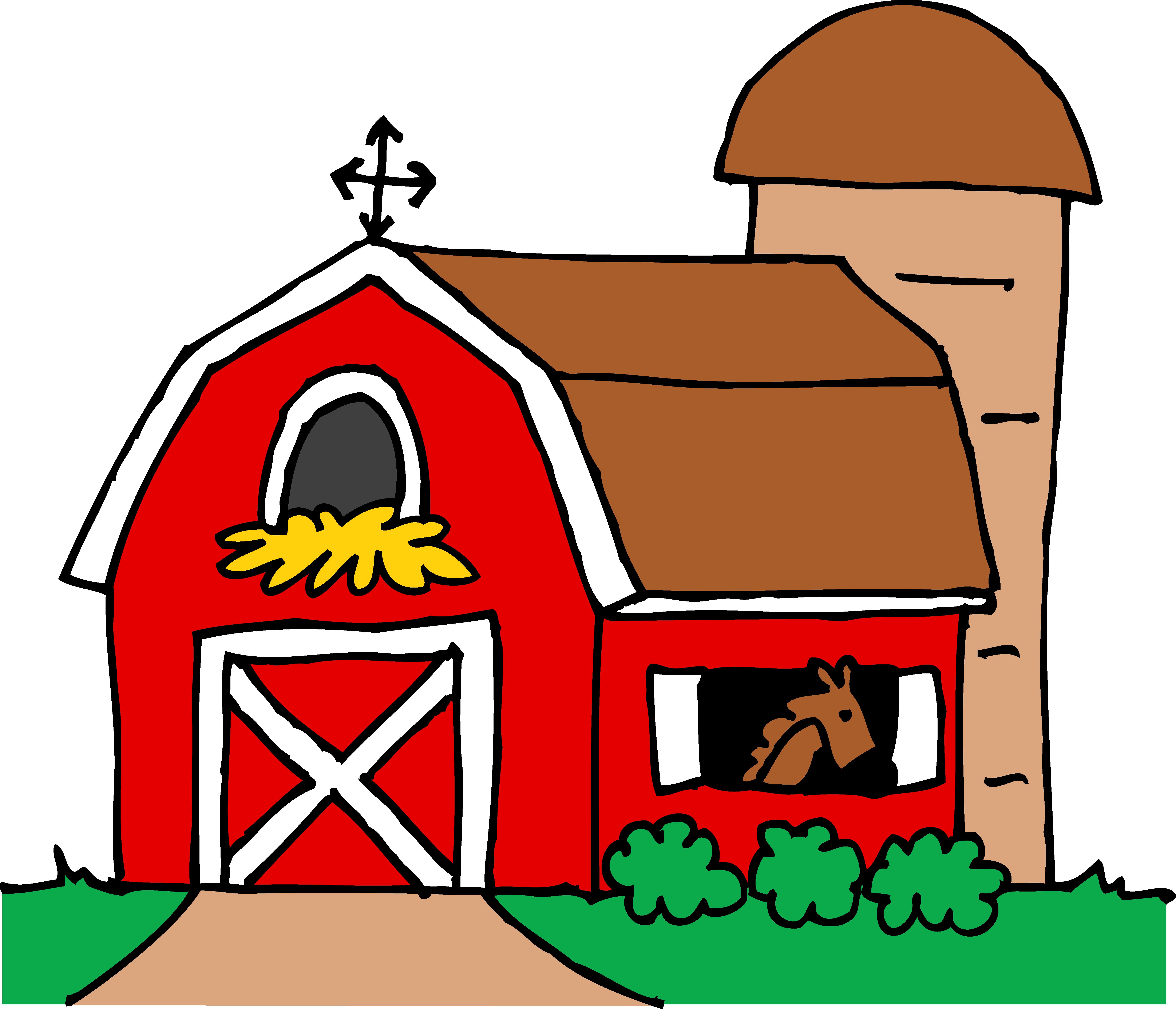 Little Red Barn Clipart.