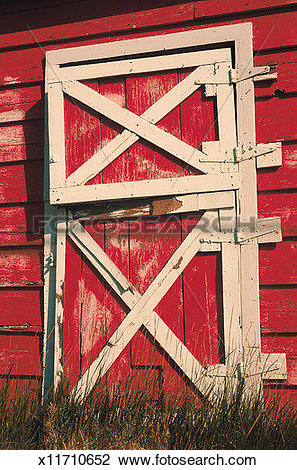 Stock Photo of Farm, Barn, Door, Daylight, Building, Architecture.
