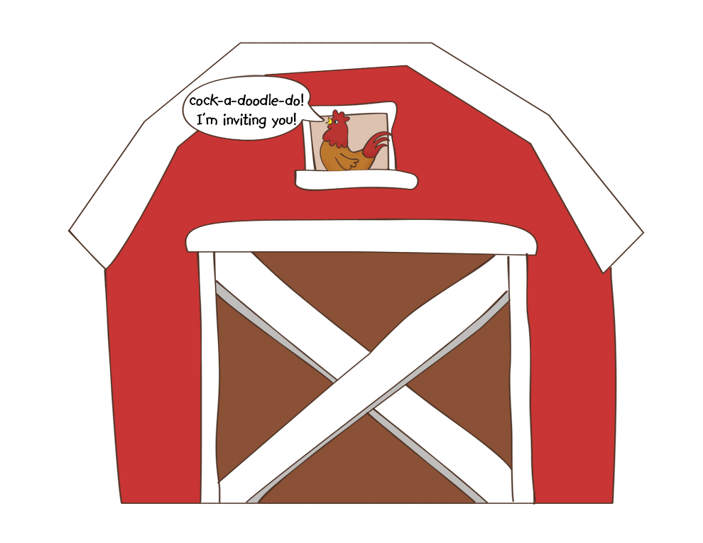 Red Barn Door Clipart.