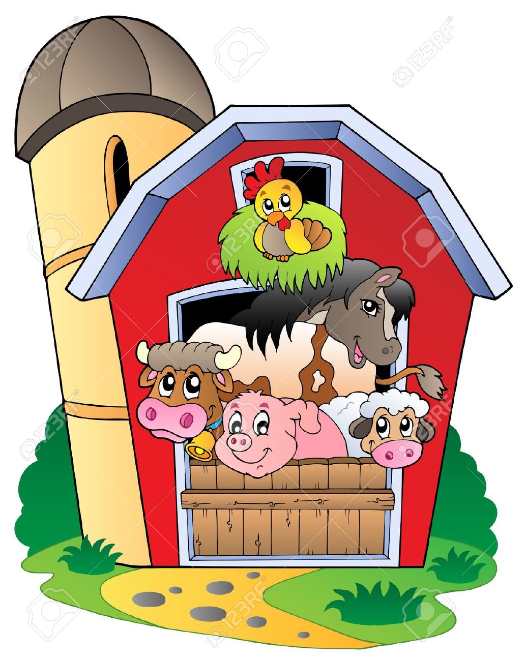 Clipart Of A Barn at gethughblog Blog