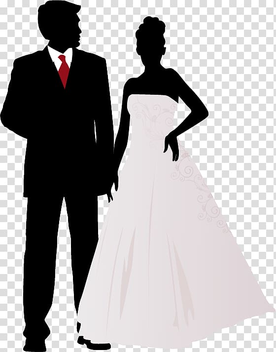 Wedding invitation Marriage , silhouette wedding transparent.