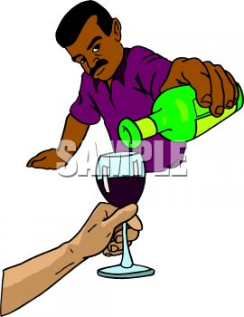 African American Bartender.
