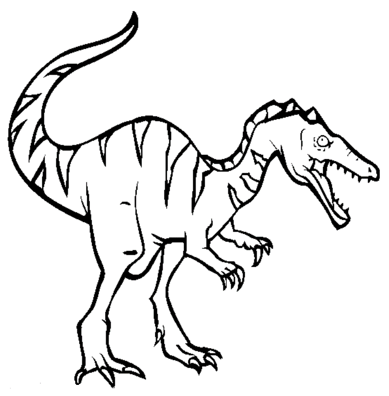 Print Baryonyx Dinosaur Coloring Pages or Download Baryonyx.