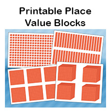 Printable Place Value Blocks.