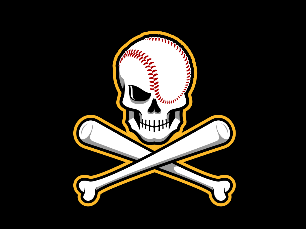 Skull & Crossbones Baseball Logo by Paul Leicht on Dribbble.