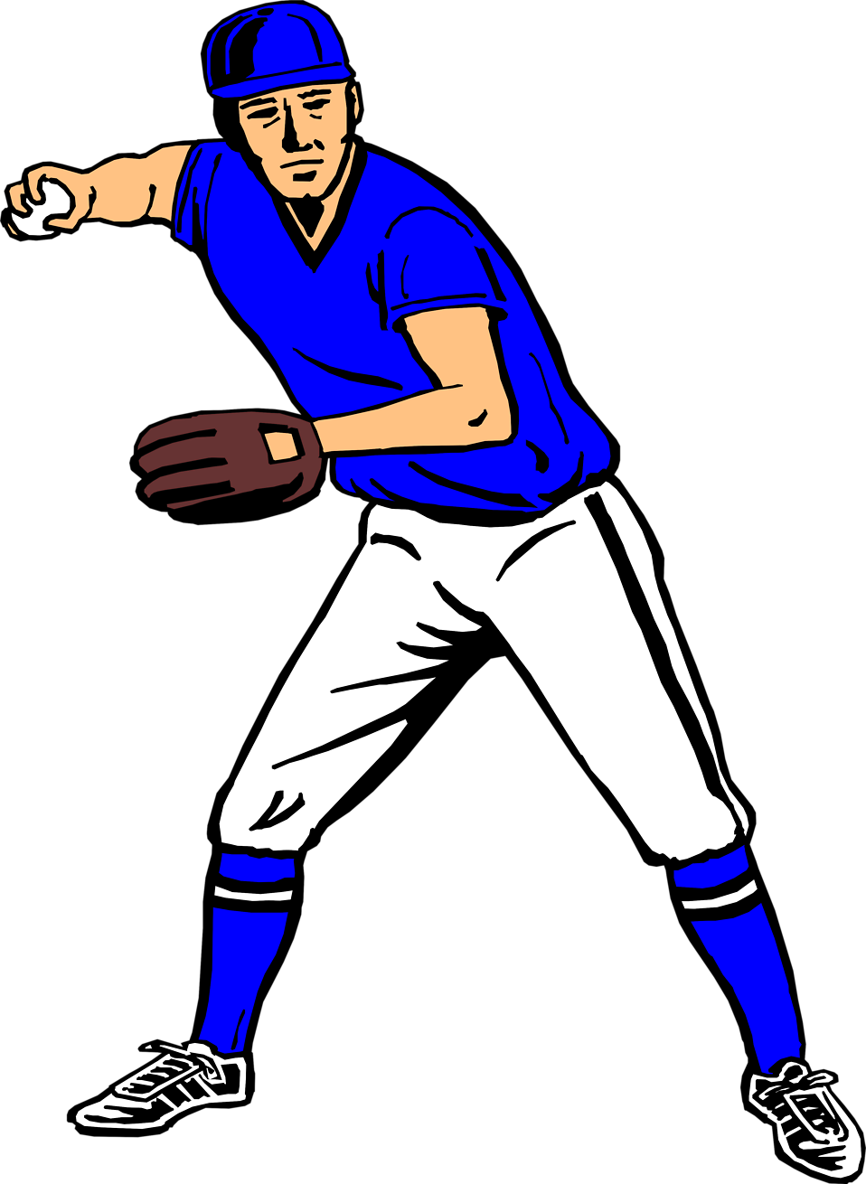 Baseball Player Clipart.