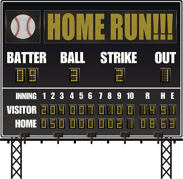 Best Baseball Scoreboard Illustrations, Royalty.