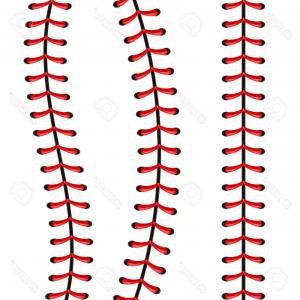 Lace From Baseball Set Vector Clipart.