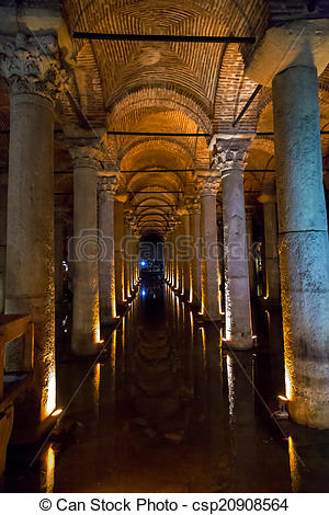 Stock Image of The Basilica Cistern, Istanbul.
