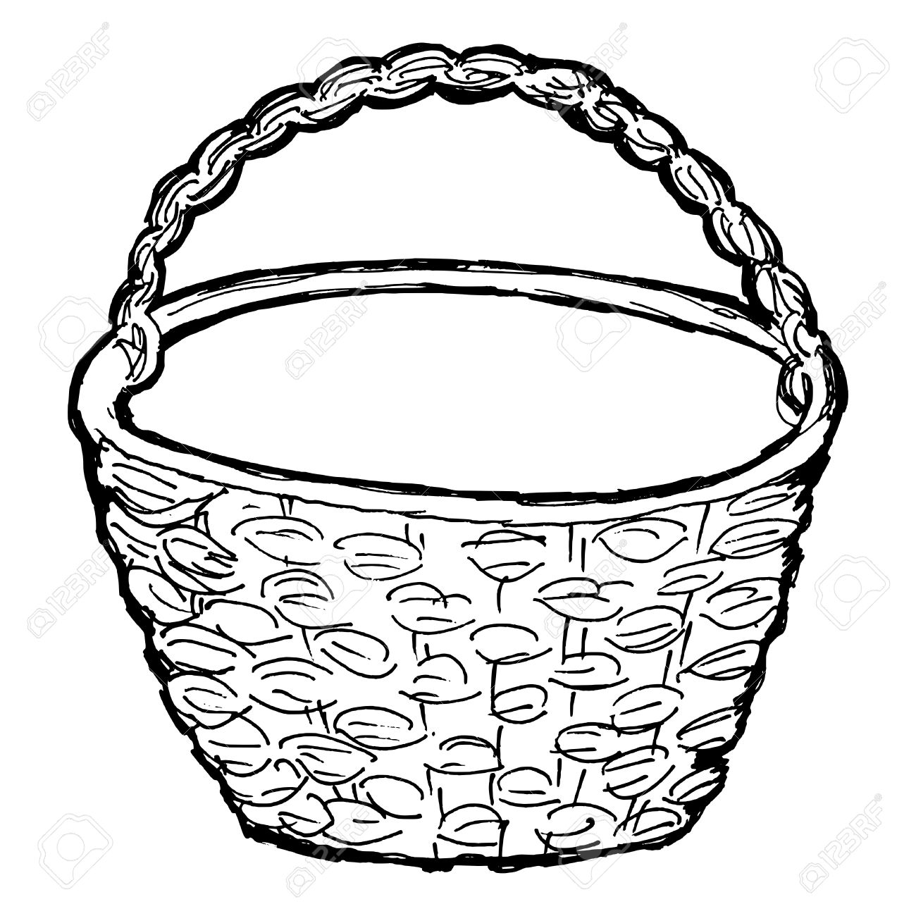 Basket Clipart Black And White - Basket Clipart Black And White 20 Free ...