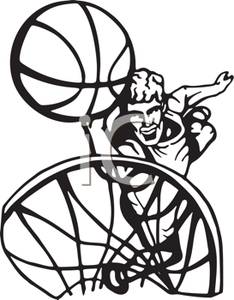 Basketball Clipart Black And White.