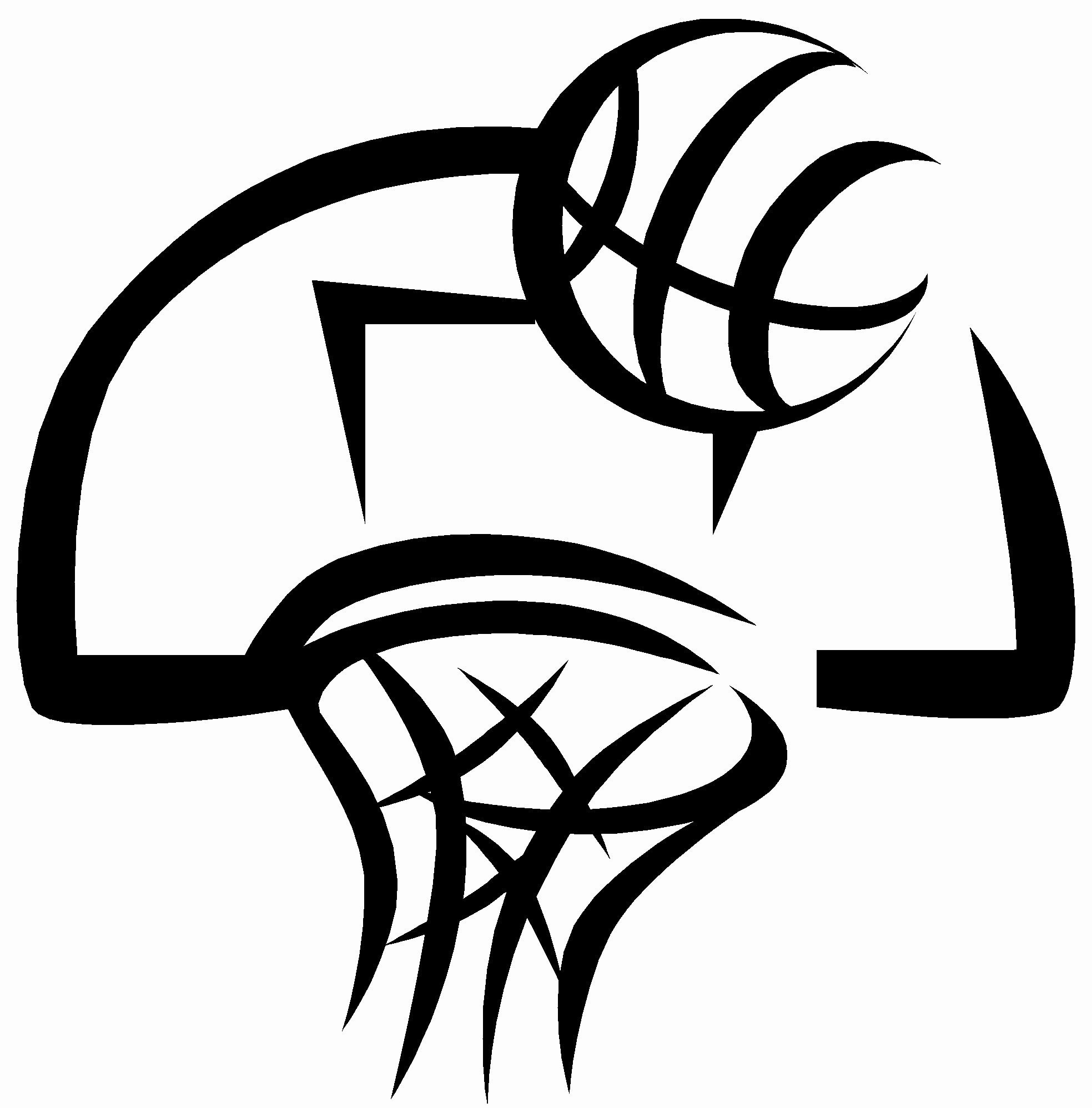 Basketball Black And White Clipart & Basketball Black And White.