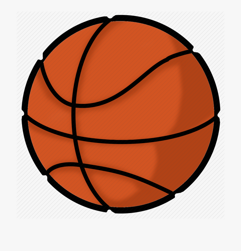 Basketball Going Into Hoop Clipart.