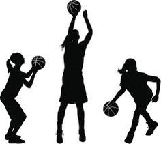 Girl Basketball Player Clipart.