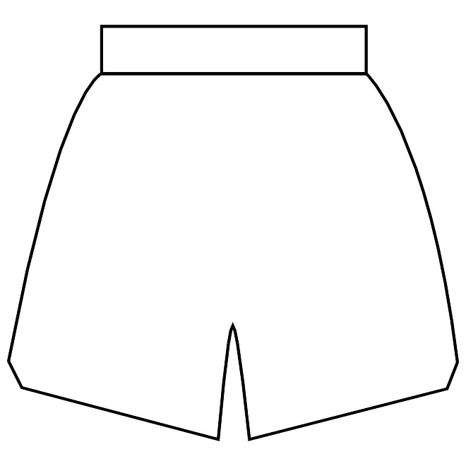 Blank Basketball Shorts Template