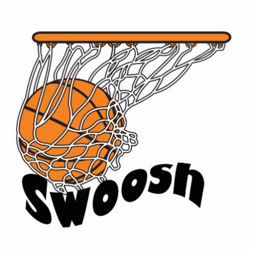 Basketball swoosh clipart.