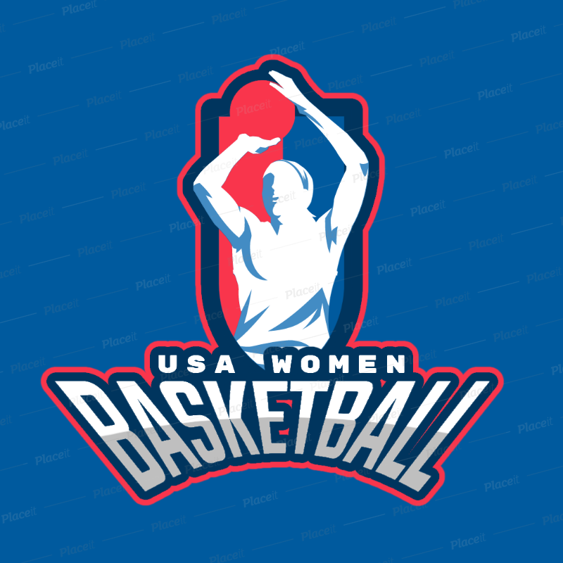 Sports Logo Generator for a Women\'s Basketball League 336i.