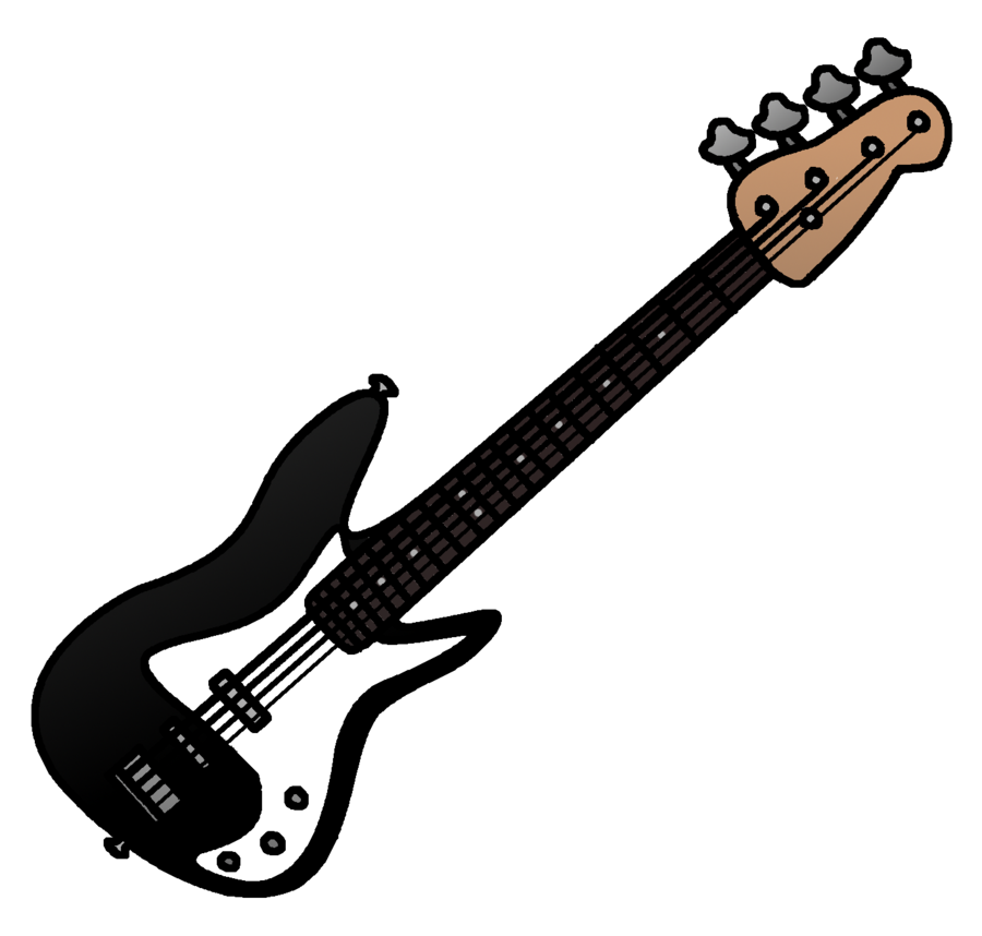 Bass Guitar Clip Art.