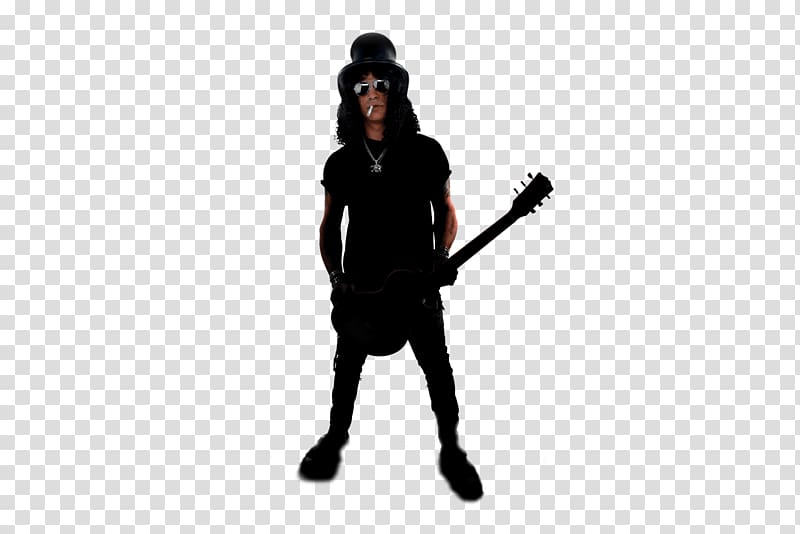 Silhouette Guitarist Guns N\\\' Roses Bass guitar, old school.