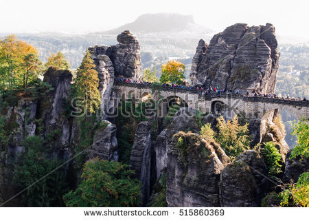 the Bastei" Stock Photos, Royalty.