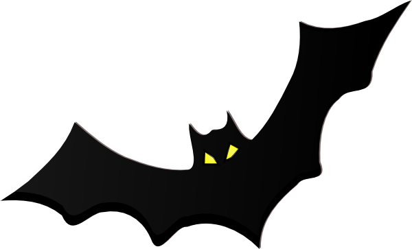 Halloween Bat Clipart Black And White.