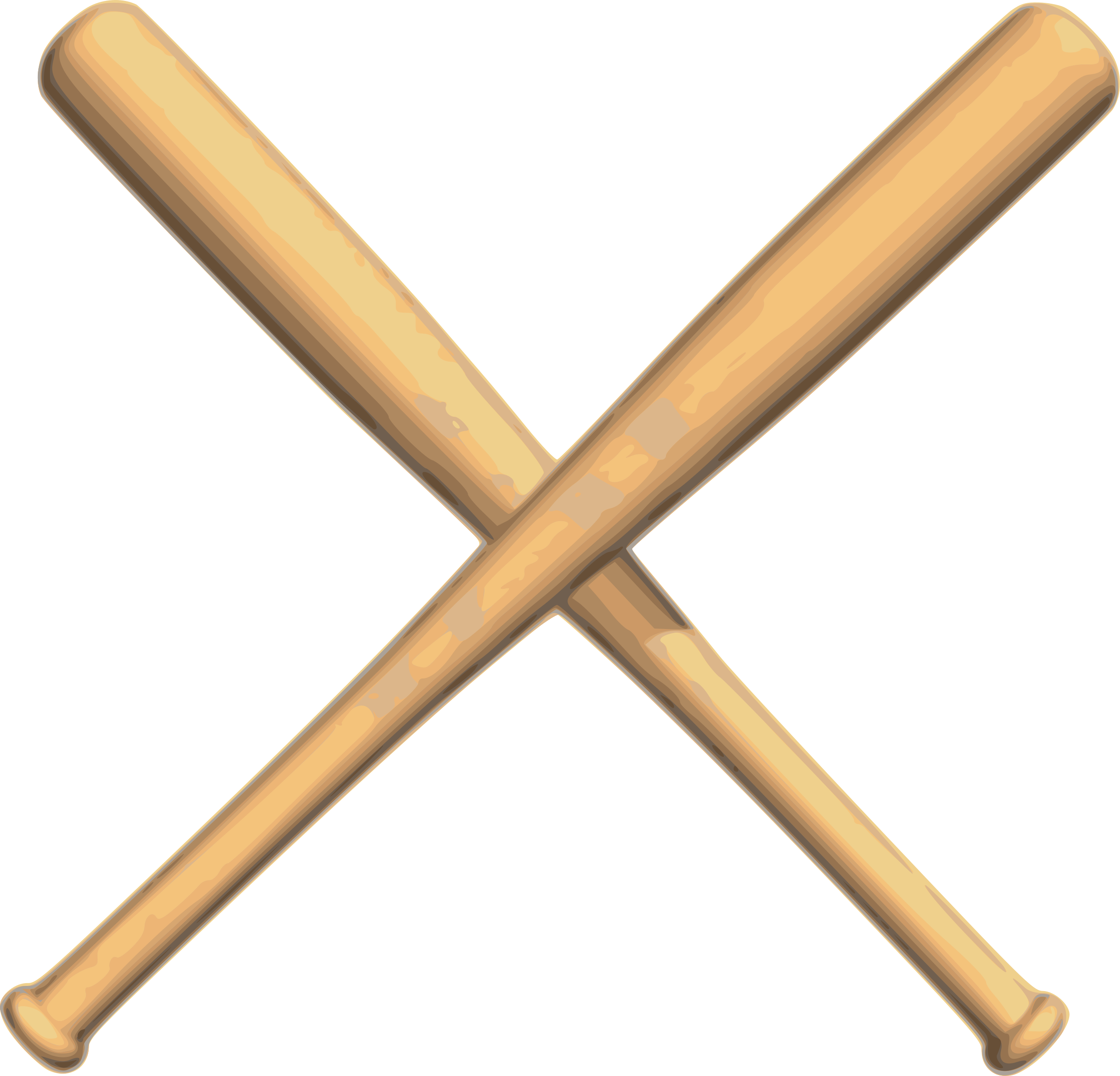 Baseball bat baseball crossed bats clipart.